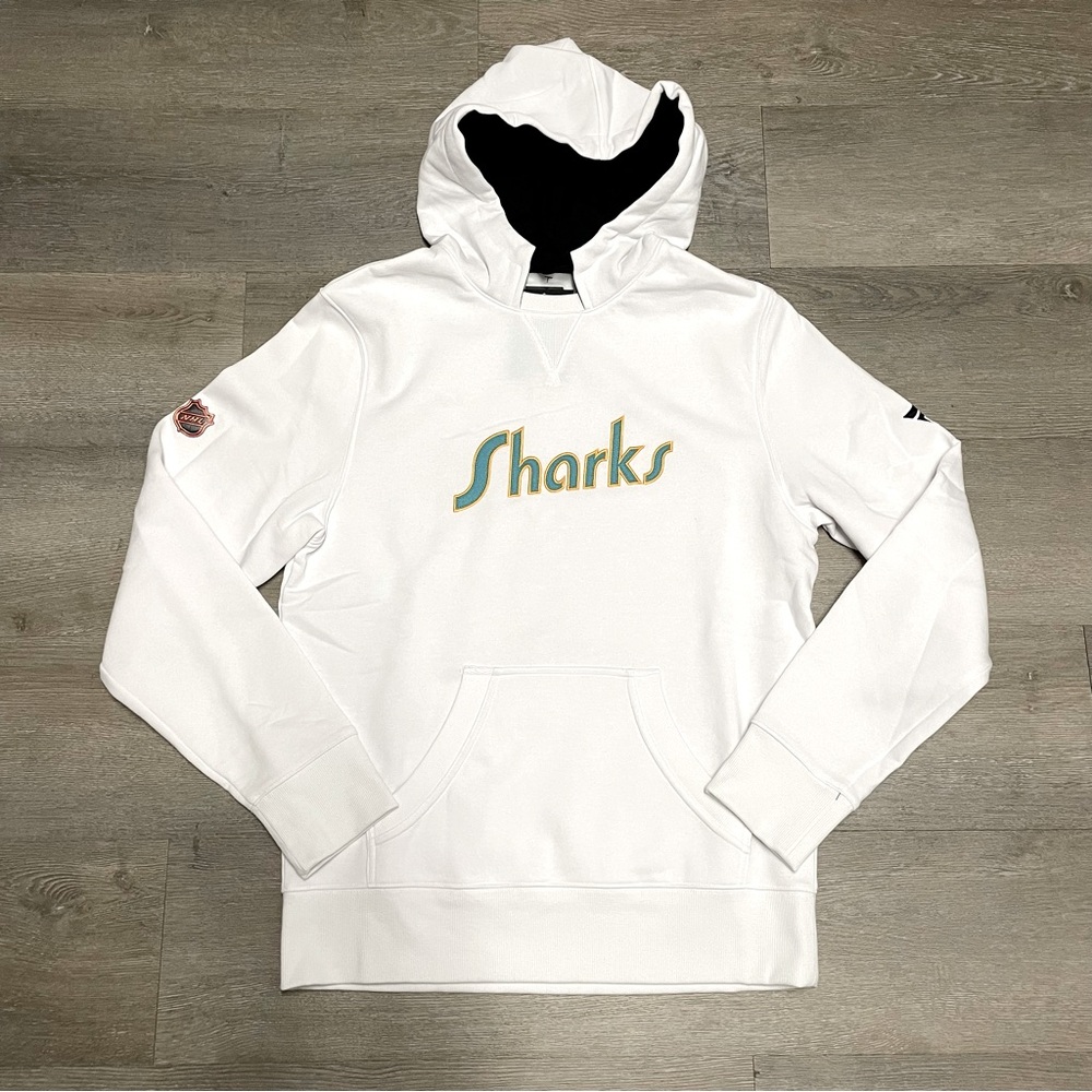 BNWT Fanatics San Jose Sharks Reverse Retro 2.0 Hoodie Sz M